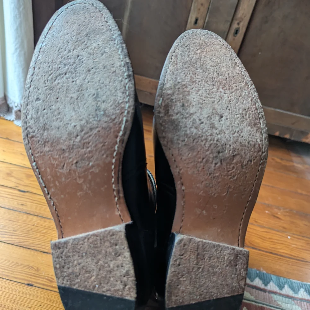 Frye Dorado Black Leather Riding Boots - 7 - Picture 8 of 9